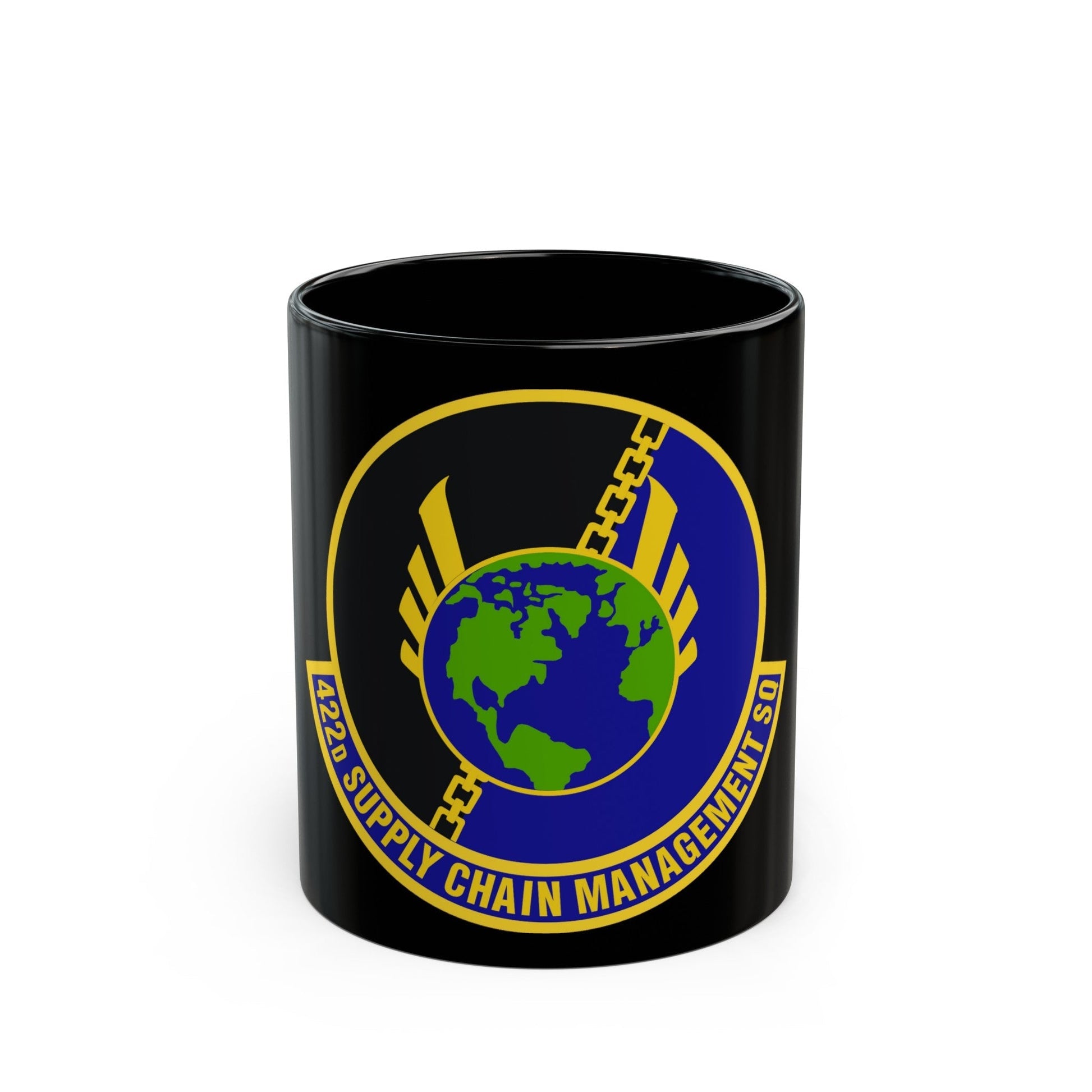 422d Supply Chain Management Squadron (U.S. Air Force) Black Coffee Mug-11oz-The Sticker Space