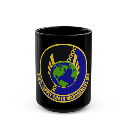 422d Supply Chain Management Squadron (U.S. Air Force) Black Coffee Mug-15oz-The Sticker Space