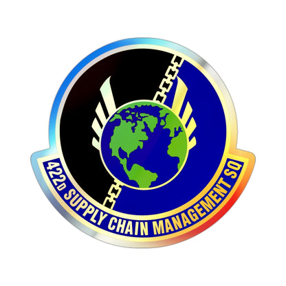 422d Supply Chain Management Squadron (U.S. Air Force) Holographic STICKER Die-Cut Vinyl Decal-2 Inch-The Sticker Space