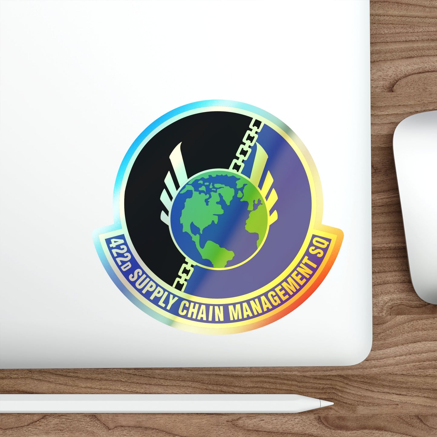 422d Supply Chain Management Squadron (U.S. Air Force) Holographic STICKER Die-Cut Vinyl Decal-The Sticker Space