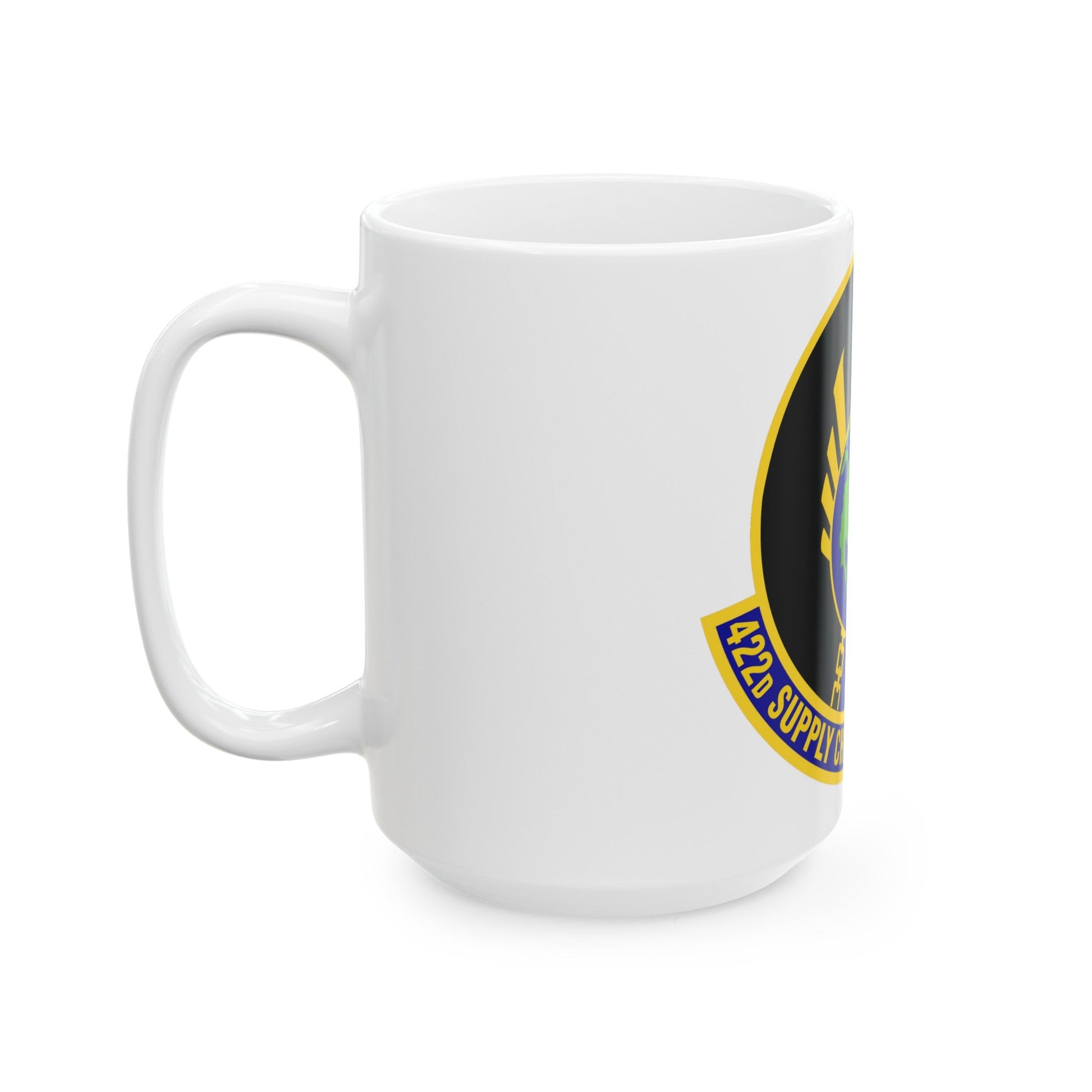 422d Supply Chain Management Squadron (U.S. Air Force) White Coffee Mug-The Sticker Space