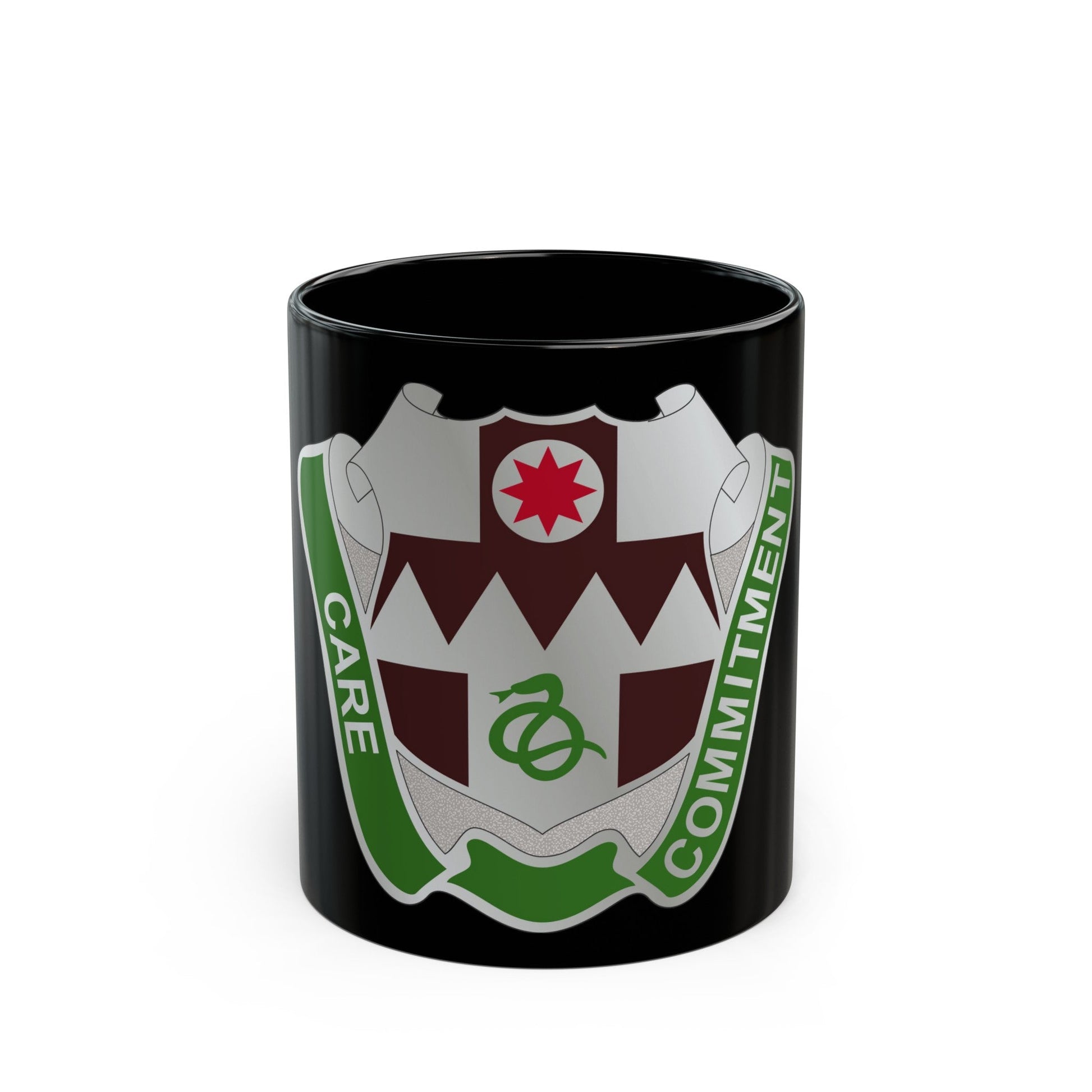 423 Medical Battalion (U.S. Army) Black Coffee Mug-11oz-The Sticker Space