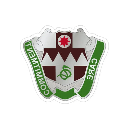 423 Medical Battalion (U.S. Army) REVERSE PRINT Transparent Die-Cut STICKER 3 Inch Die-Cut Transparent - The Sticker Space