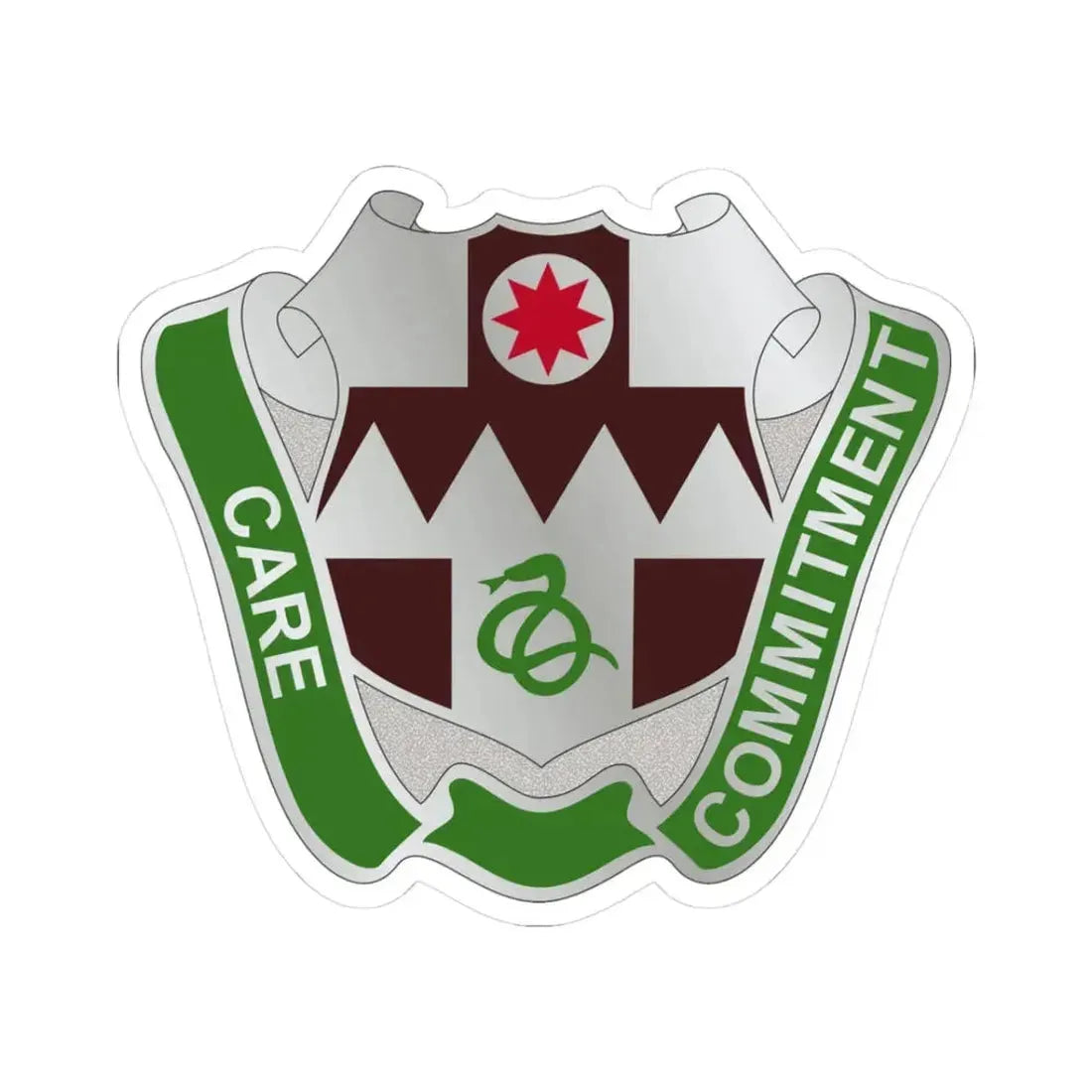 423 Medical Battalion (U.S. Army) STICKER Vinyl Kiss-Cut Decal 3 Inch White - The Sticker Space