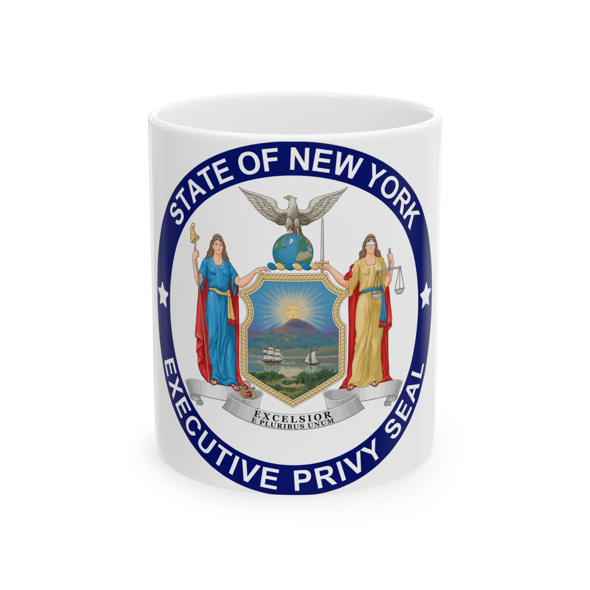 Privy Seal of New York - White Coffee Mug-11oz-The Sticker Space