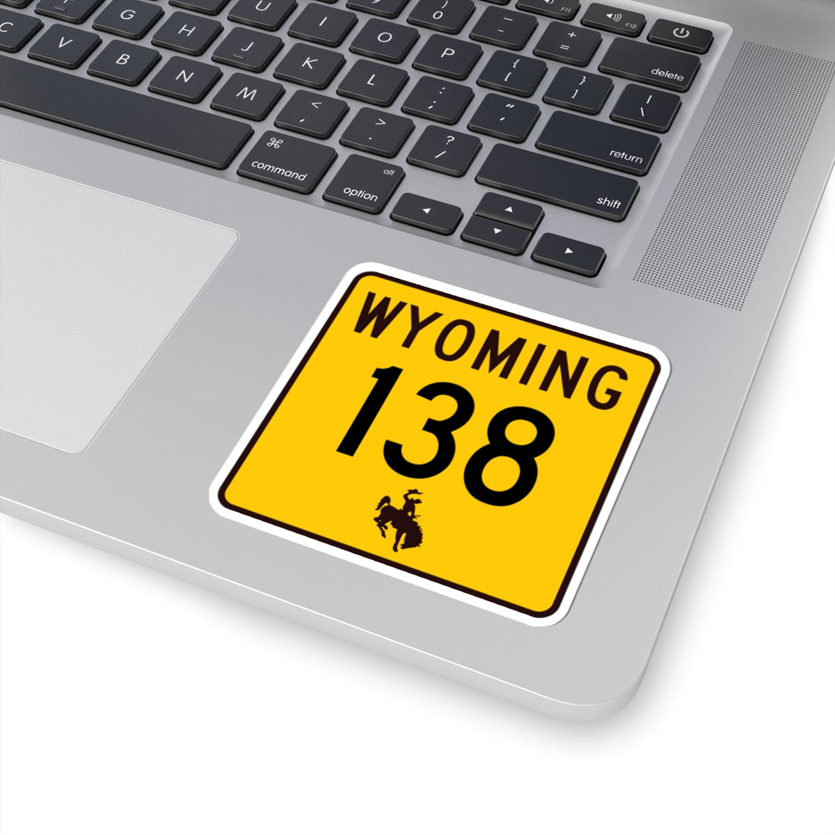 WY-138 (Wyoming) (Road Sign) STICKER Vinyl Kiss-Cut Decal