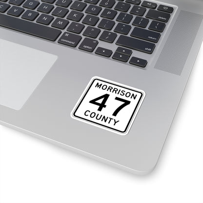 Morrison County Route 47 (Minnesota) (Road Sign) STICKER Vinyl Kiss-Cut Decal
