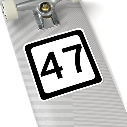 WV-47 (Virginia) (Road Sign) STICKER Vinyl Kiss-Cut Decal