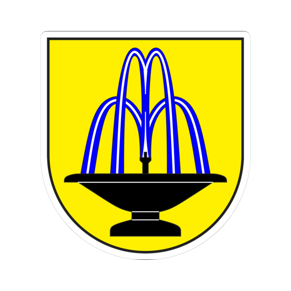 Scuol wappen (Switzerland) (Coat of Arms) STICKER Vinyl Kiss-Cut Decal