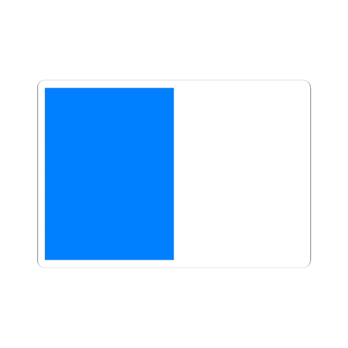 Flag of Ajaccio (France) STICKER Vinyl Kiss-Cut Decal