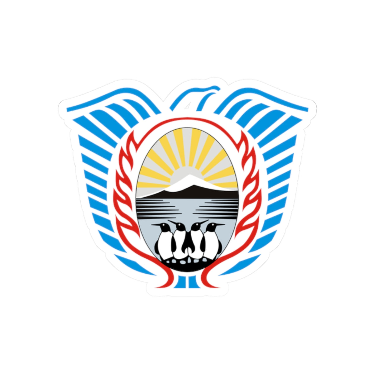 Coat of Arms Tierra del Fuego Argentina - STICKER Vinyl Kiss-Cut Decal