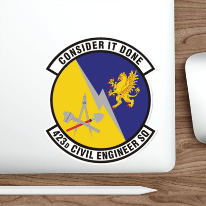 423d Civil Engineer Squadron (U.S. Air Force) STICKER Vinyl Die-Cut Decal-The Sticker Space