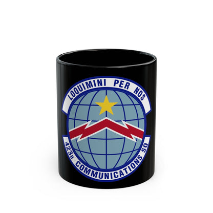 423d Communications Squadron (U.S. Air Force) Black Coffee Mug-11oz-The Sticker Space