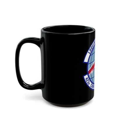 423d Communications Squadron (U.S. Air Force) Black Coffee Mug-The Sticker Space