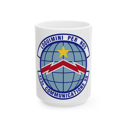 423d Communications Squadron (U.S. Air Force) White Coffee Mug-15oz-The Sticker Space