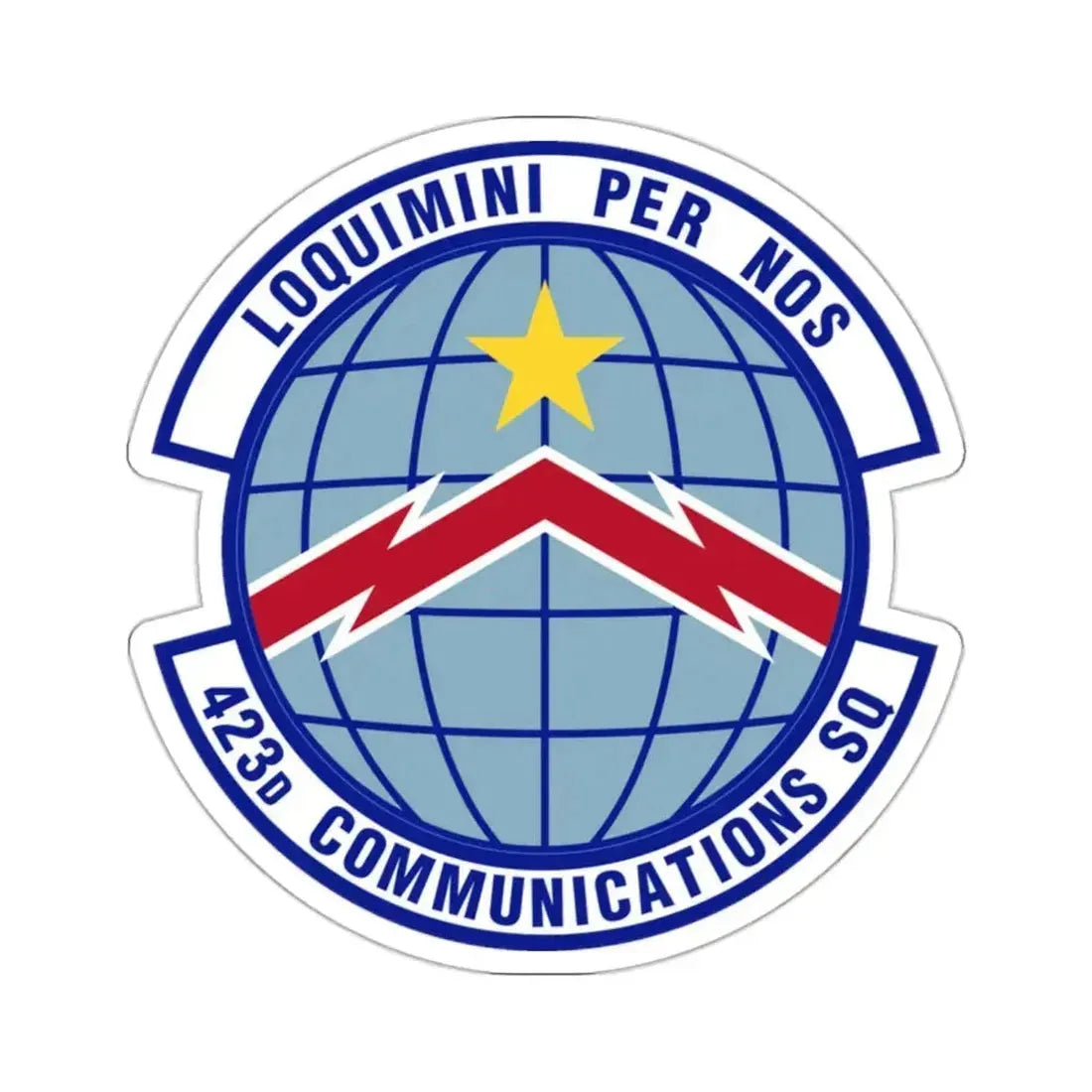 423d Communications Squadron (U.S. Air Force) STICKER Vinyl Die-Cut Decal 2 Inch - The Sticker Space