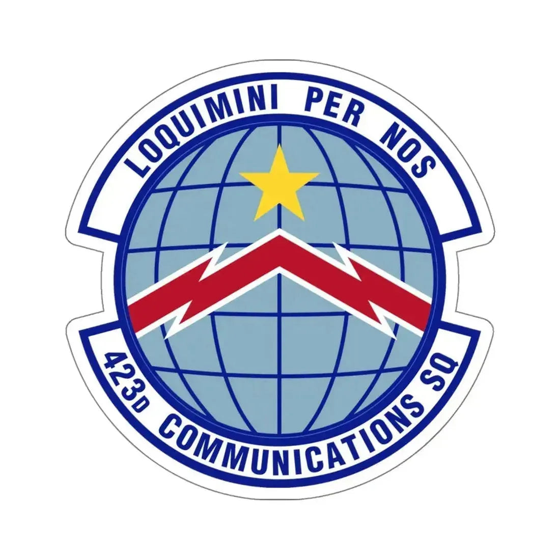 423d Communications Squadron (U.S. Air Force) STICKER Vinyl Die-Cut Decal 5 Inch - The Sticker Space