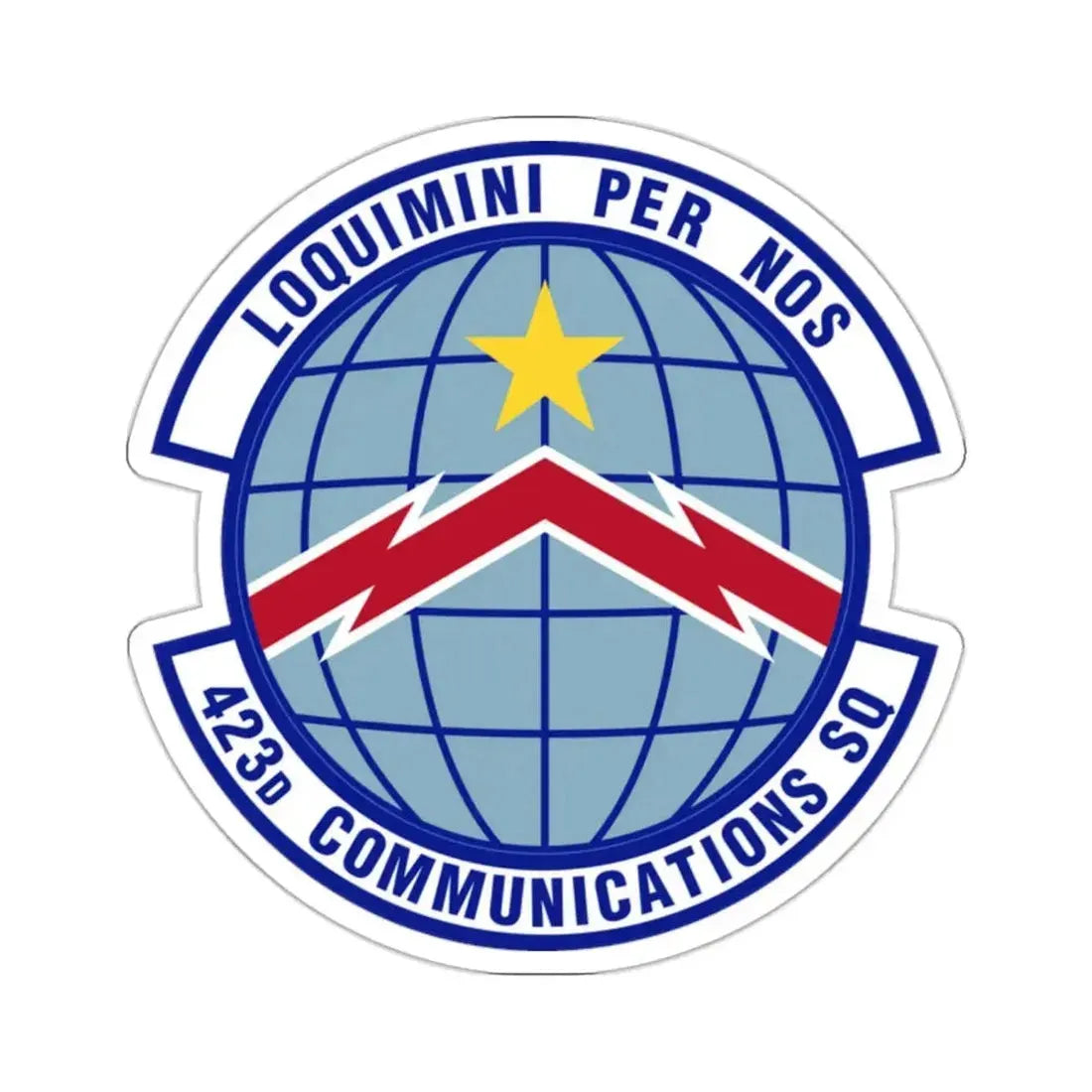 423d Communications Squadron (U.S. Air Force) STICKER Vinyl Kiss-Cut Decal - The Sticker Space