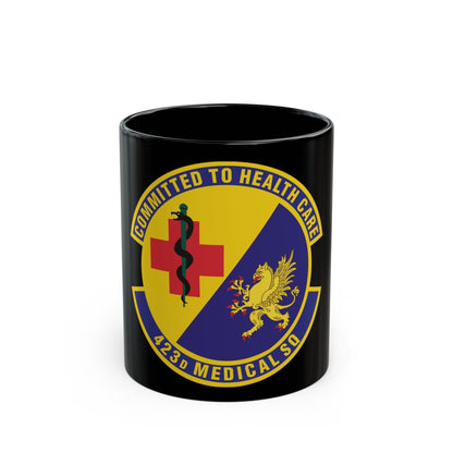 423d Medical Squadron (U.S. Air Force) Black Coffee Mug-11oz-The Sticker Space