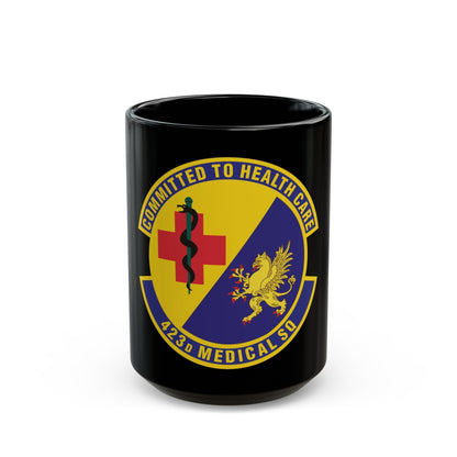 423d Medical Squadron (U.S. Air Force) Black Coffee Mug-15oz-The Sticker Space