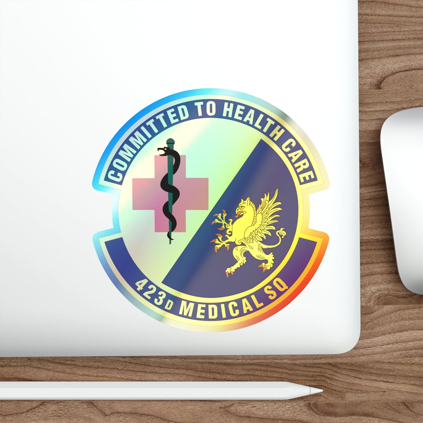 423d Medical Squadron (U.S. Air Force) Holographic STICKER Die-Cut Vinyl Decal-The Sticker Space