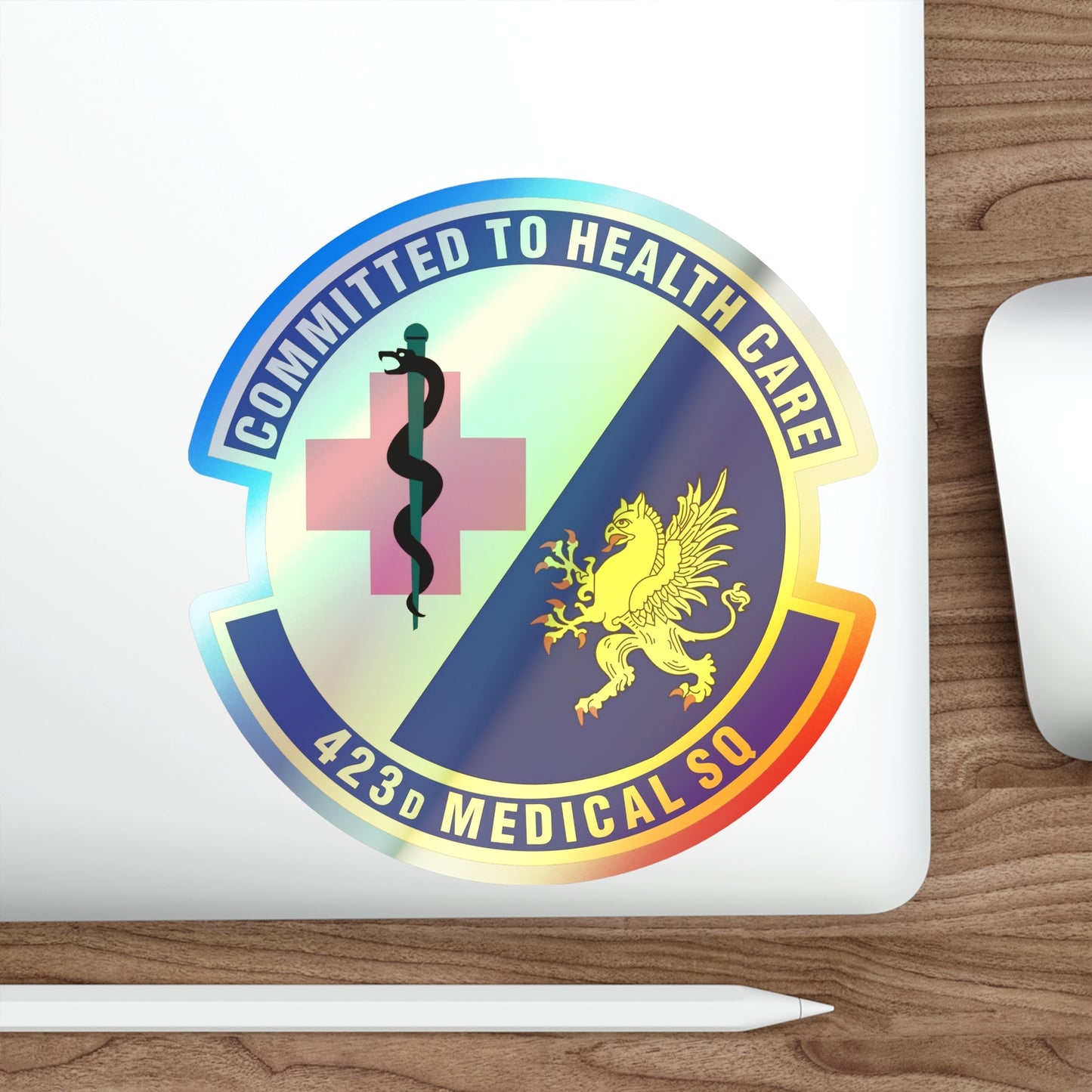 423d Medical Squadron (U.S. Air Force) Holographic STICKER Die-Cut Vinyl Decal-The Sticker Space