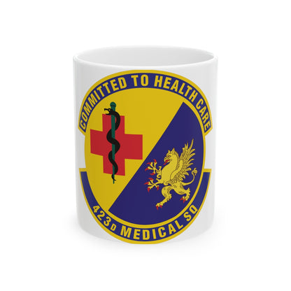 423d Medical Squadron (U.S. Air Force) White Coffee Mug-11oz-The Sticker Space