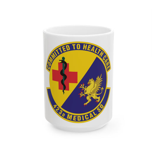 423d Medical Squadron (U.S. Air Force) White Coffee Mug-15oz-The Sticker Space