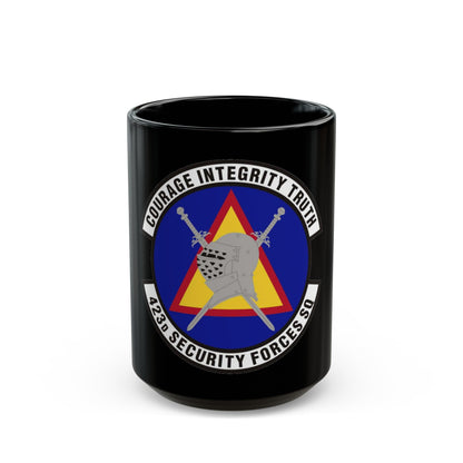 423d Security Forces Squadron (U.S. Air Force) Black Coffee Mug-15oz-The Sticker Space