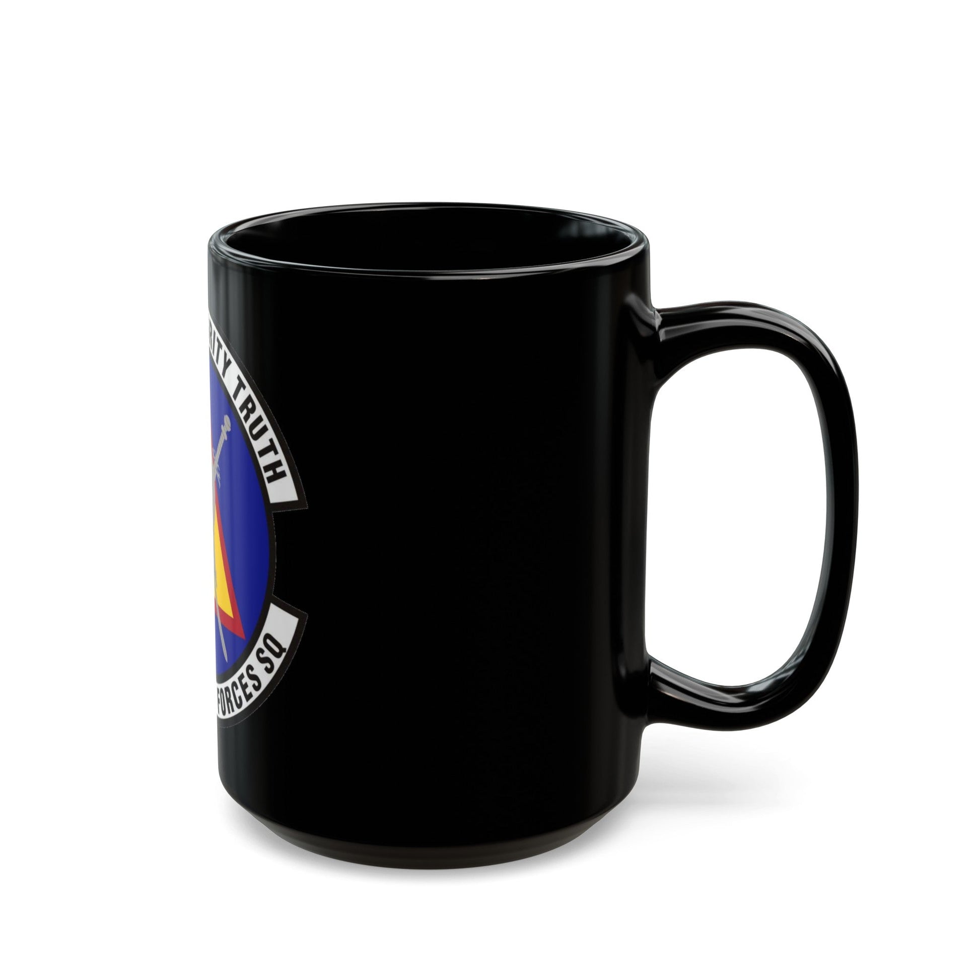 423d Security Forces Squadron (U.S. Air Force) Black Coffee Mug-The Sticker Space