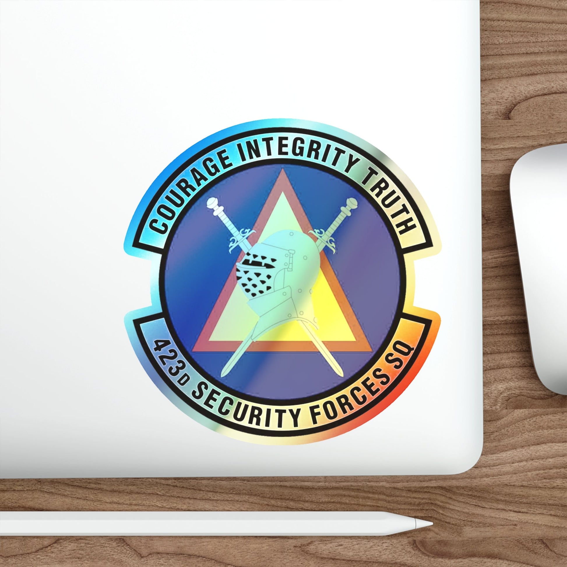 423d Security Forces Squadron (U.S. Air Force) Holographic STICKER Die-Cut Vinyl Decal-The Sticker Space