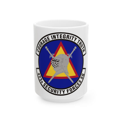 423d Security Forces Squadron (U.S. Air Force) White Coffee Mug-15oz-The Sticker Space