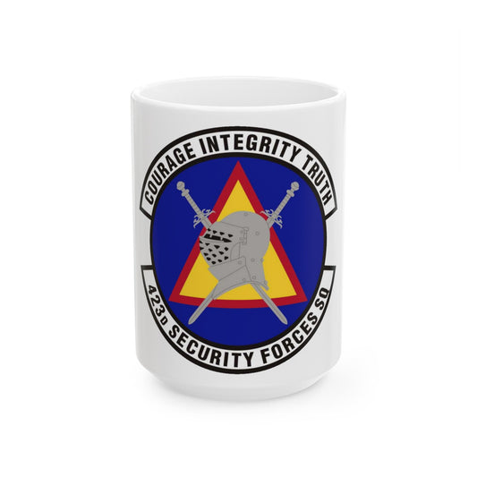 423d Security Forces Squadron (U.S. Air Force) White Coffee Mug-15oz-The Sticker Space