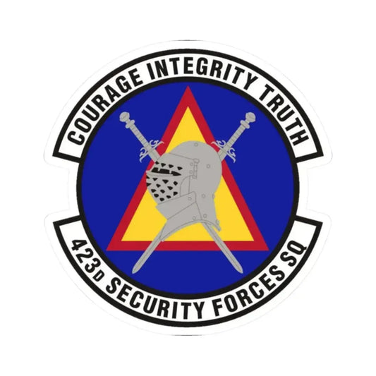 423d Security Forces Squadron (U.S. Air Force) STICKER Vinyl Kiss-Cut Decal 2 Inch White - The Sticker Space