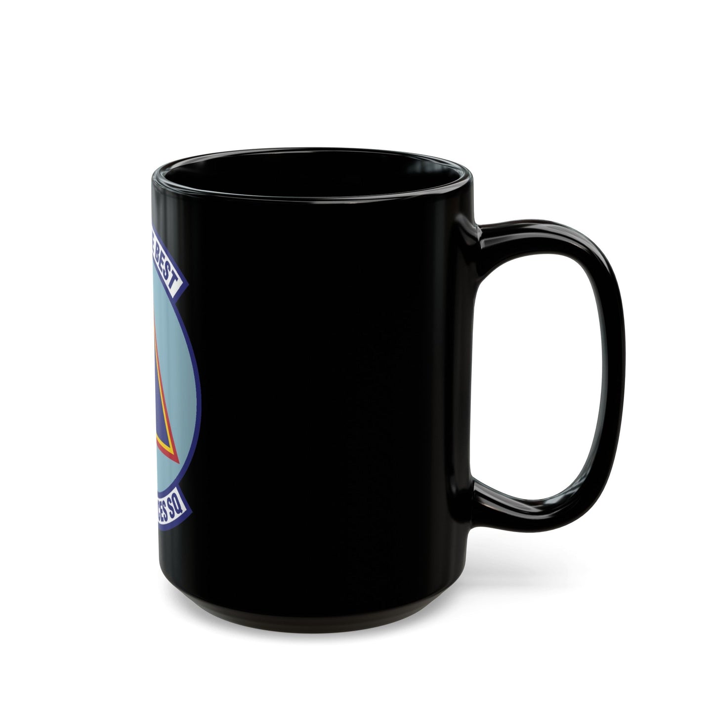 423d Services Squadron (U.S. Air Force) Black Coffee Mug-The Sticker Space