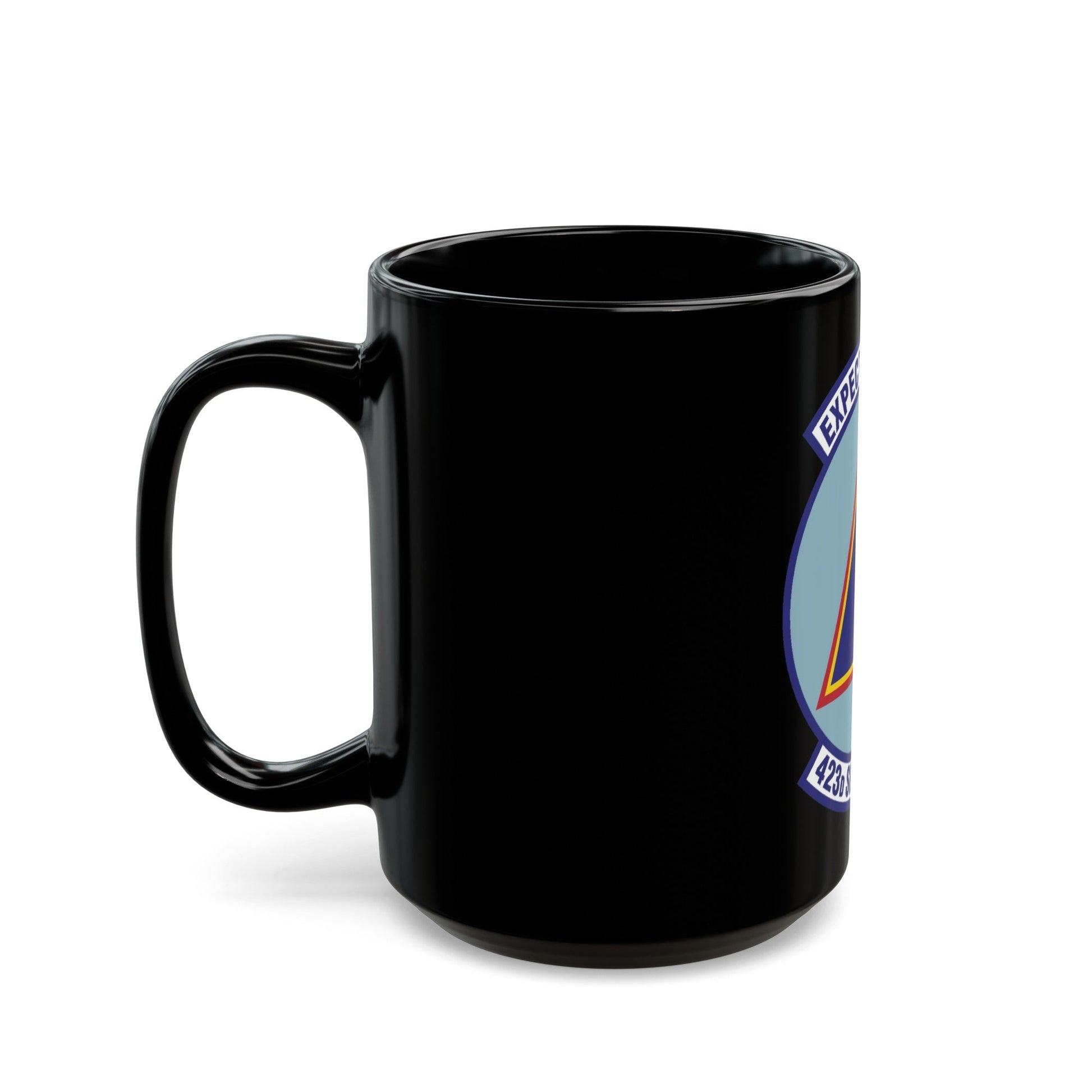 423d Services Squadron (U.S. Air Force) Black Coffee Mug-The Sticker Space