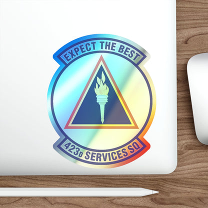 423d Services Squadron (U.S. Air Force) Holographic STICKER Die-Cut Vinyl Decal-The Sticker Space