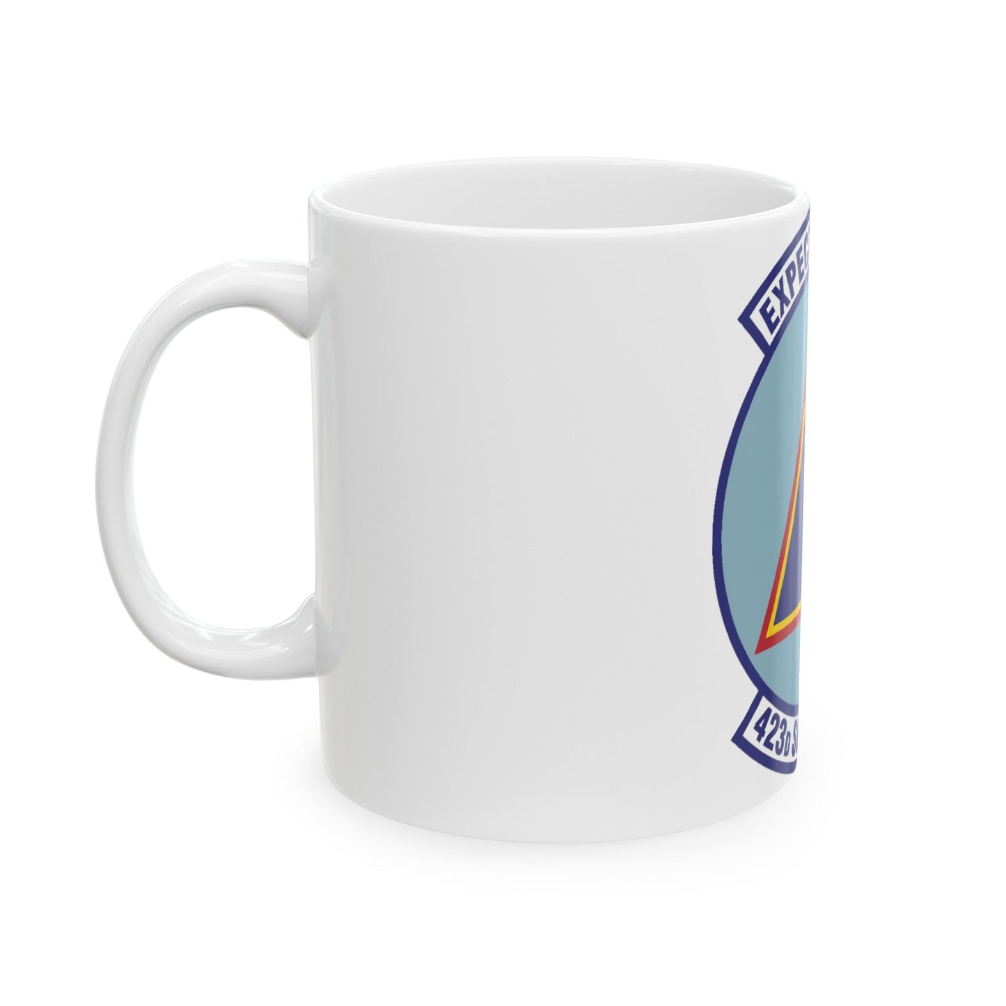 423d Services Squadron (U.S. Air Force) White Coffee Mug-The Sticker Space