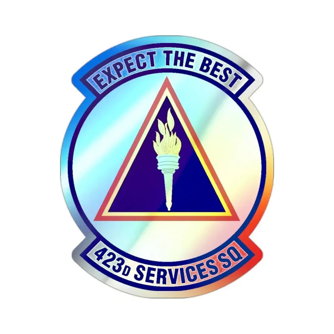 423d Services Squadron (U.S. Air Force) Holographic STICKER Die-Cut Vinyl Decal - The Sticker Space