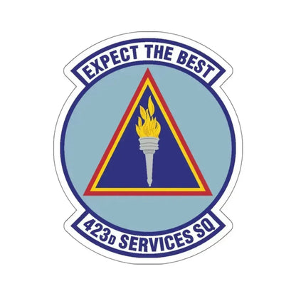 423d Services Squadron (U.S. Air Force) STICKER Vinyl Kiss-Cut Decal 6 Inch White - The Sticker Space