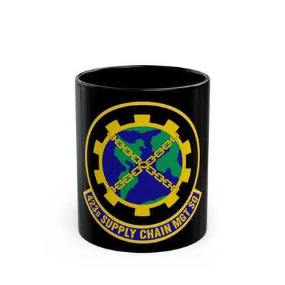 423d Supply Chain Management Squadron (U.S. Air Force) Black Coffee Mug-11oz-The Sticker Space