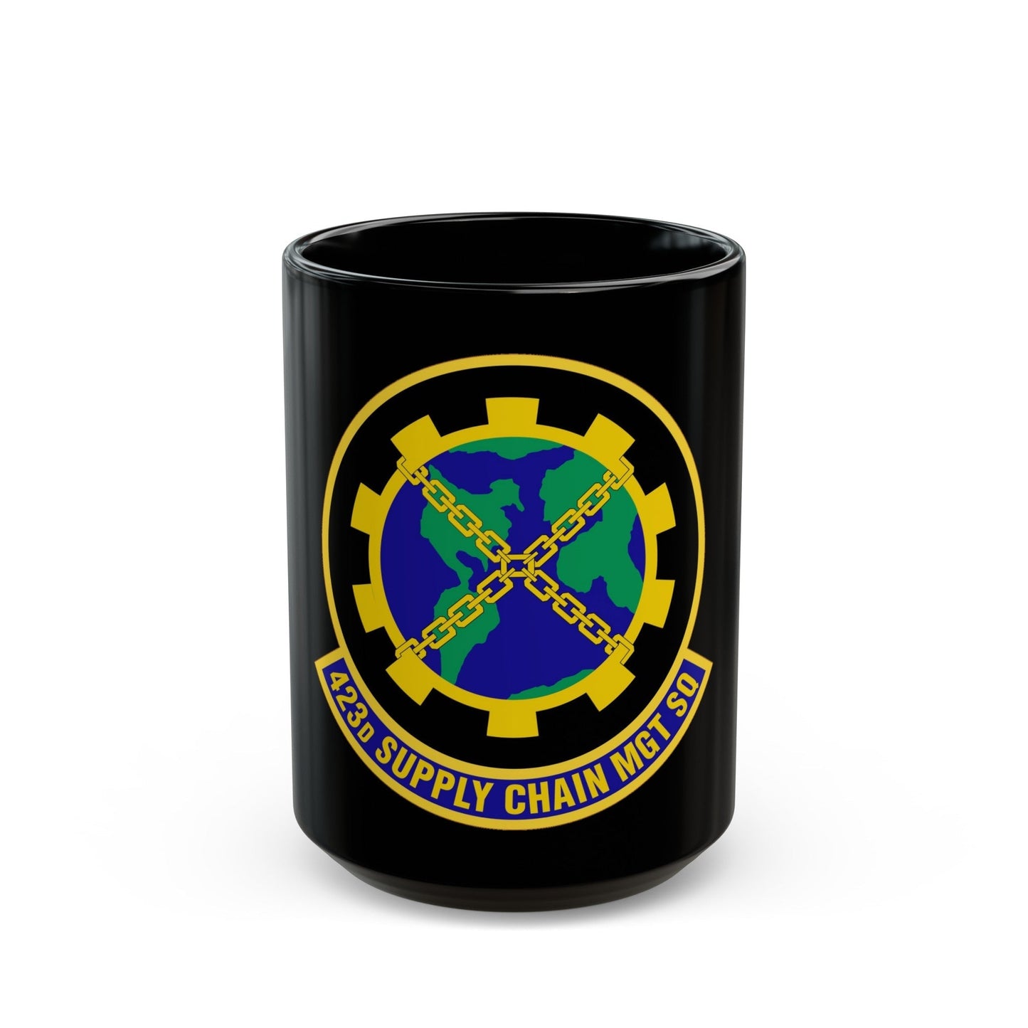 423d Supply Chain Management Squadron (U.S. Air Force) Black Coffee Mug-15oz-The Sticker Space