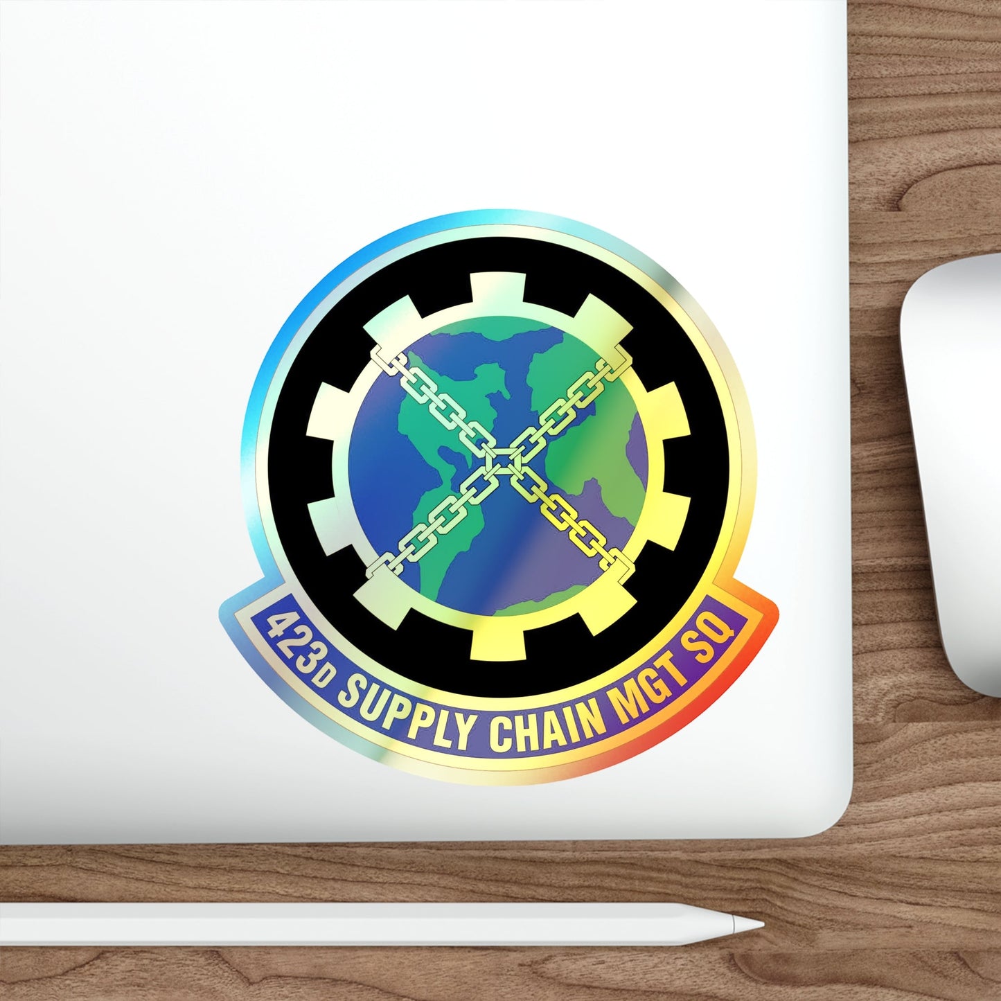 423d Supply Chain Management Squadron (U.S. Air Force) Holographic STICKER Die-Cut Vinyl Decal-The Sticker Space