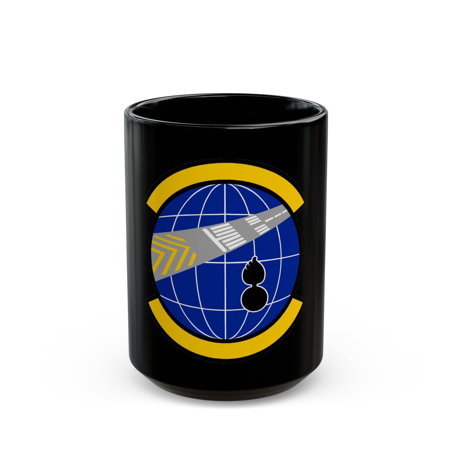 424 Air Base Squadron USAFE (U.S. Air Force) Black Coffee Mug-15oz-The Sticker Space