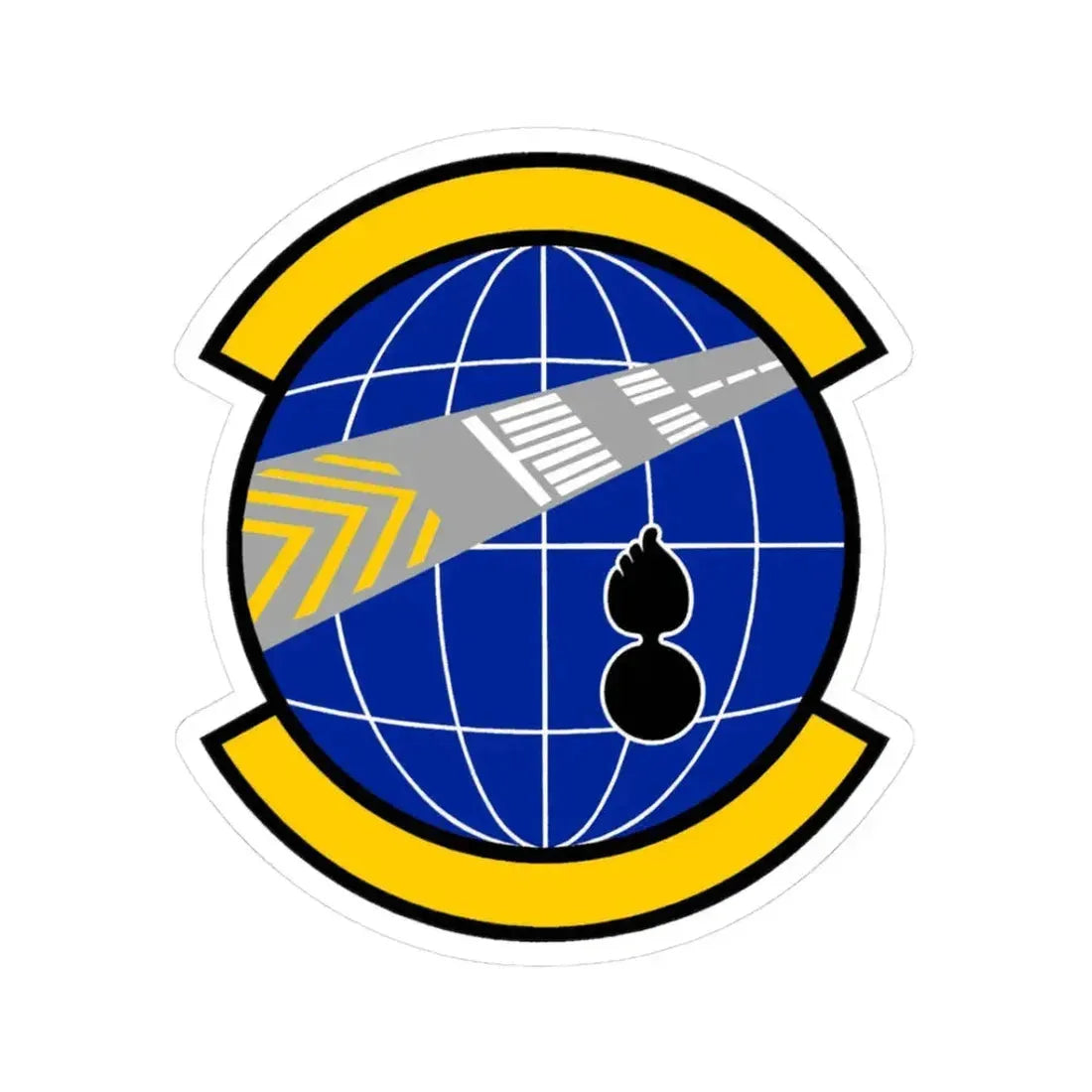 424 Air Base Squadron USAFE (U.S. Air Force) STICKER Vinyl Kiss-Cut Decal 3 Inch White - The Sticker Space