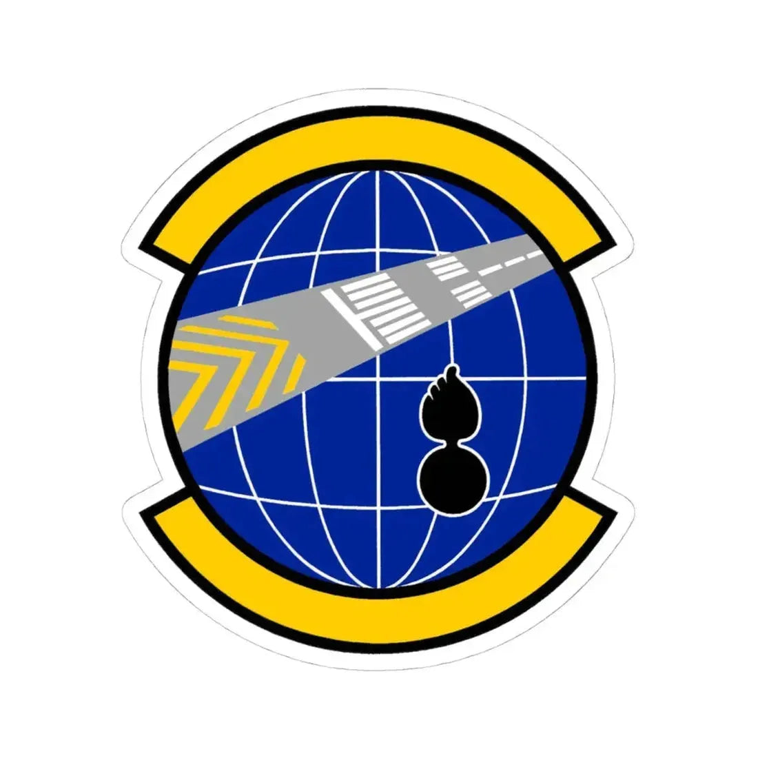 424 Air Base Squadron USAFE (U.S. Air Force) STICKER Vinyl Kiss-Cut Decal 4 Inch White - The Sticker Space