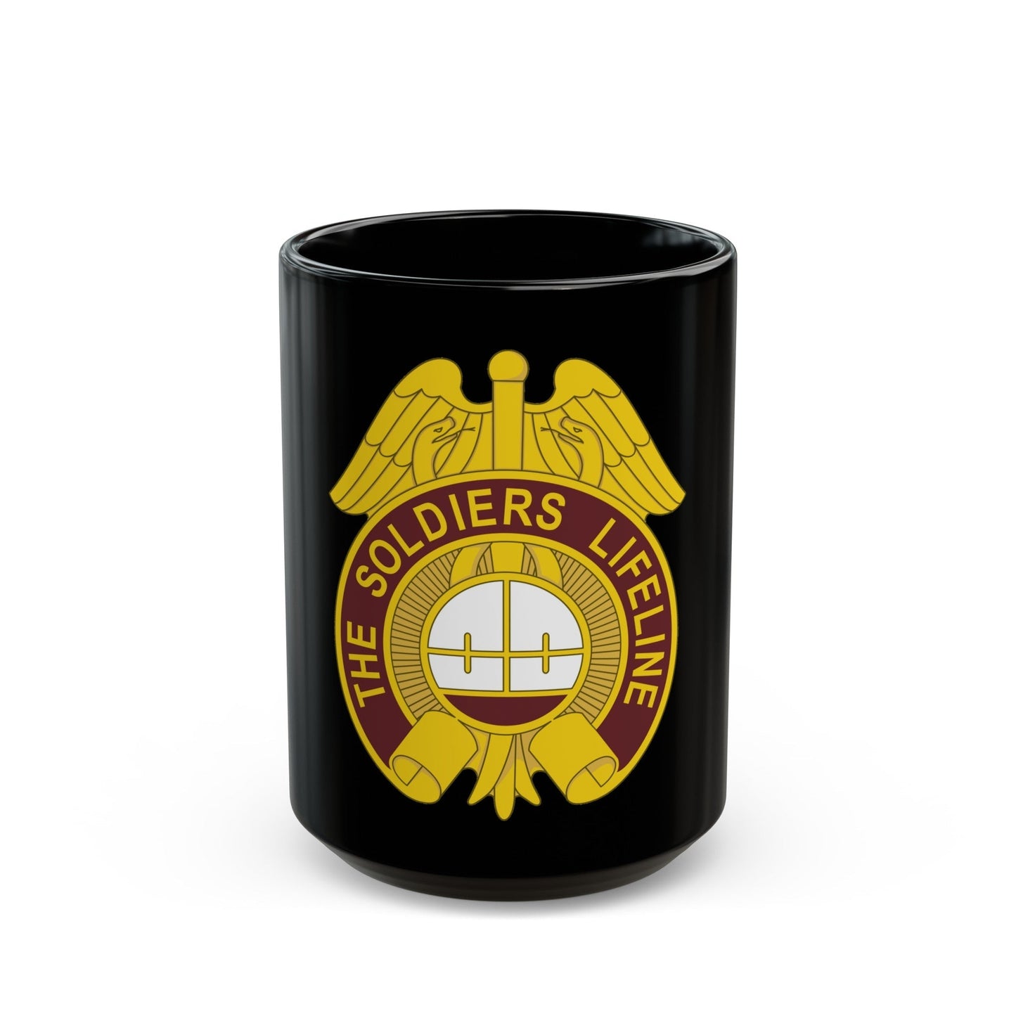 424 Medical Battalion (U.S. Army) Black Coffee Mug-15oz-The Sticker Space