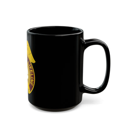 424 Medical Battalion (U.S. Army) Black Coffee Mug-The Sticker Space