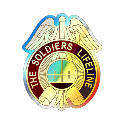 424 Medical Battalion (U.S. Army) Holographic STICKER Die-Cut Vinyl Decal-5 Inch-The Sticker Space