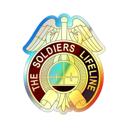 424 Medical Battalion (U.S. Army) Holographic STICKER Die-Cut Vinyl Decal 3 Inch Holographic - The Sticker Space
